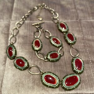 Vintage Liz Claiborne Necklace & Bracelet Set